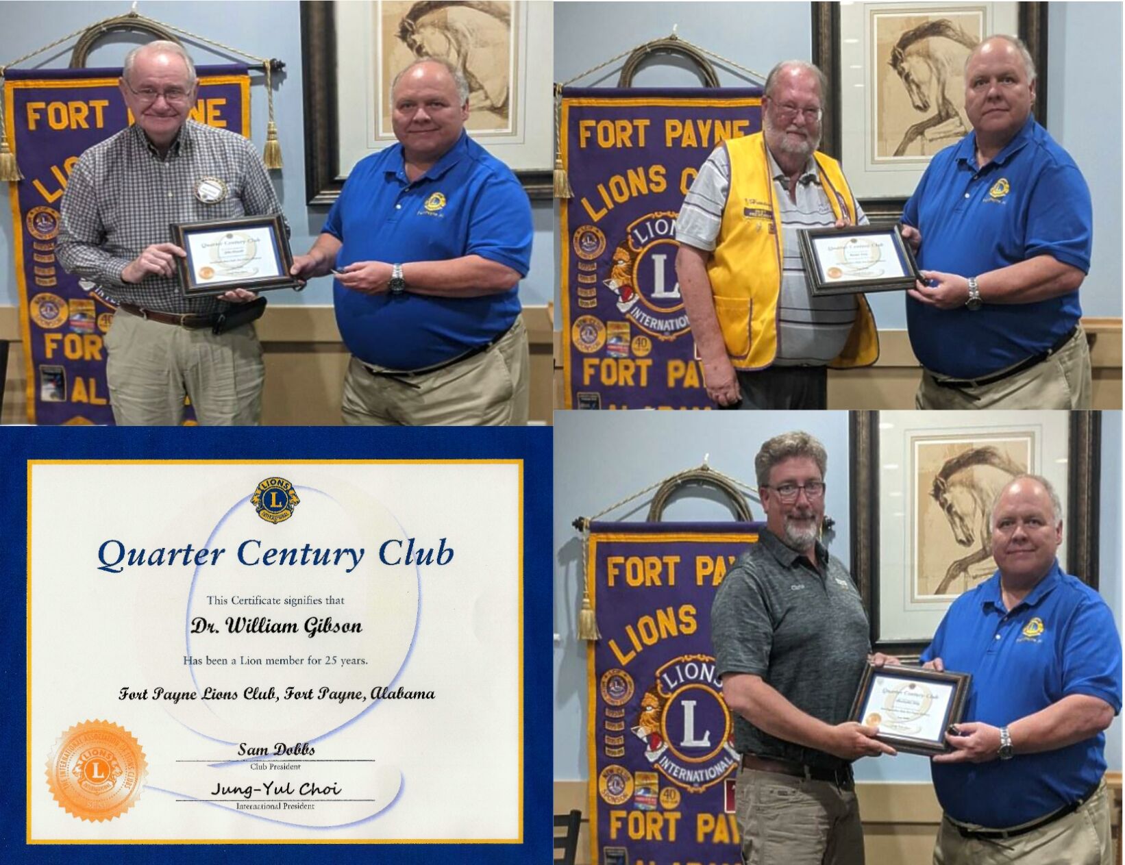 Fort Payne Lions Club announces quarter century members